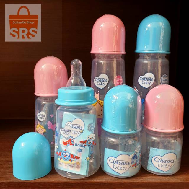 Milk Bottle Cussons Baby 250ml, 125ml, 60ml BPA Free | Botol Susu Bayi | Botol Dot Bulat Anti Colic