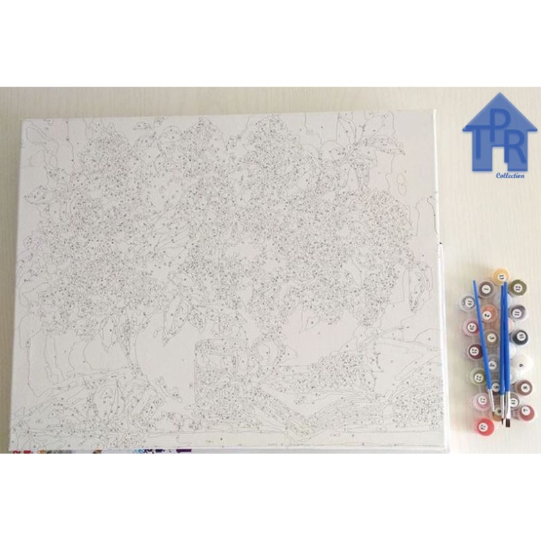 DIY - Set melukis sendiri / paint by number kit - Nature 40x50cm.
