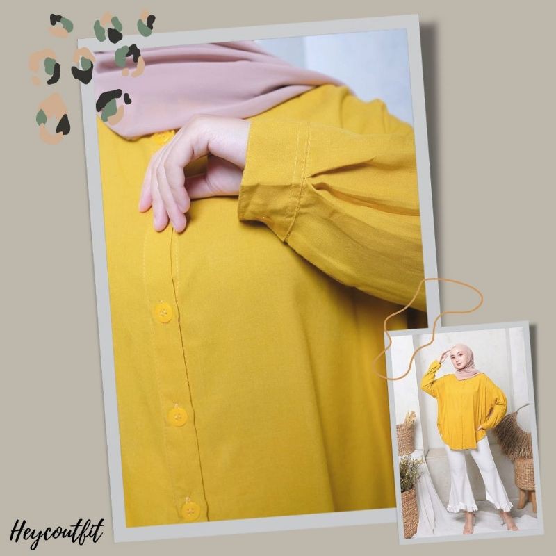 Kemeja Oversized Kemeja Oversize Atasan Oversize Wanita Kemeja Polos Oversize Kemeja Cewek Oversize