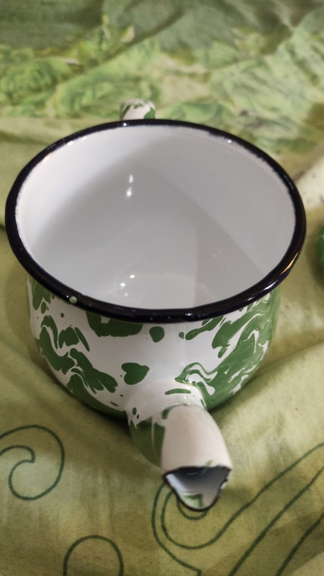 Timbangan Teko Ceret Poci Mungil Jadul Blirik Hijau Vintage 12 Cm (jokowi Series) Volume 0.7 Liter