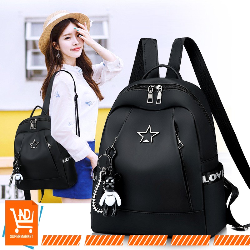 AND T103  Tas Ransel Backpack Fashion Wanita Ransel Korea Multifungsi Backpack PU Murah Hits COD