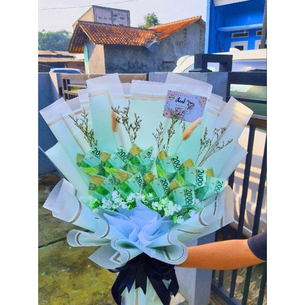 PREMIUM Money Bouquet | Bouquet Uang Asli | Buket Duit | 2rb, 5rb, 10rb, 20rb, 50rb, 100rb | Buket B