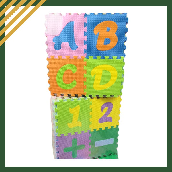 Puzzle Matras EVAMAT Abjad Angka MINI Tikar Karpet Evamats Playmat Mainan Anak Bayi Murah