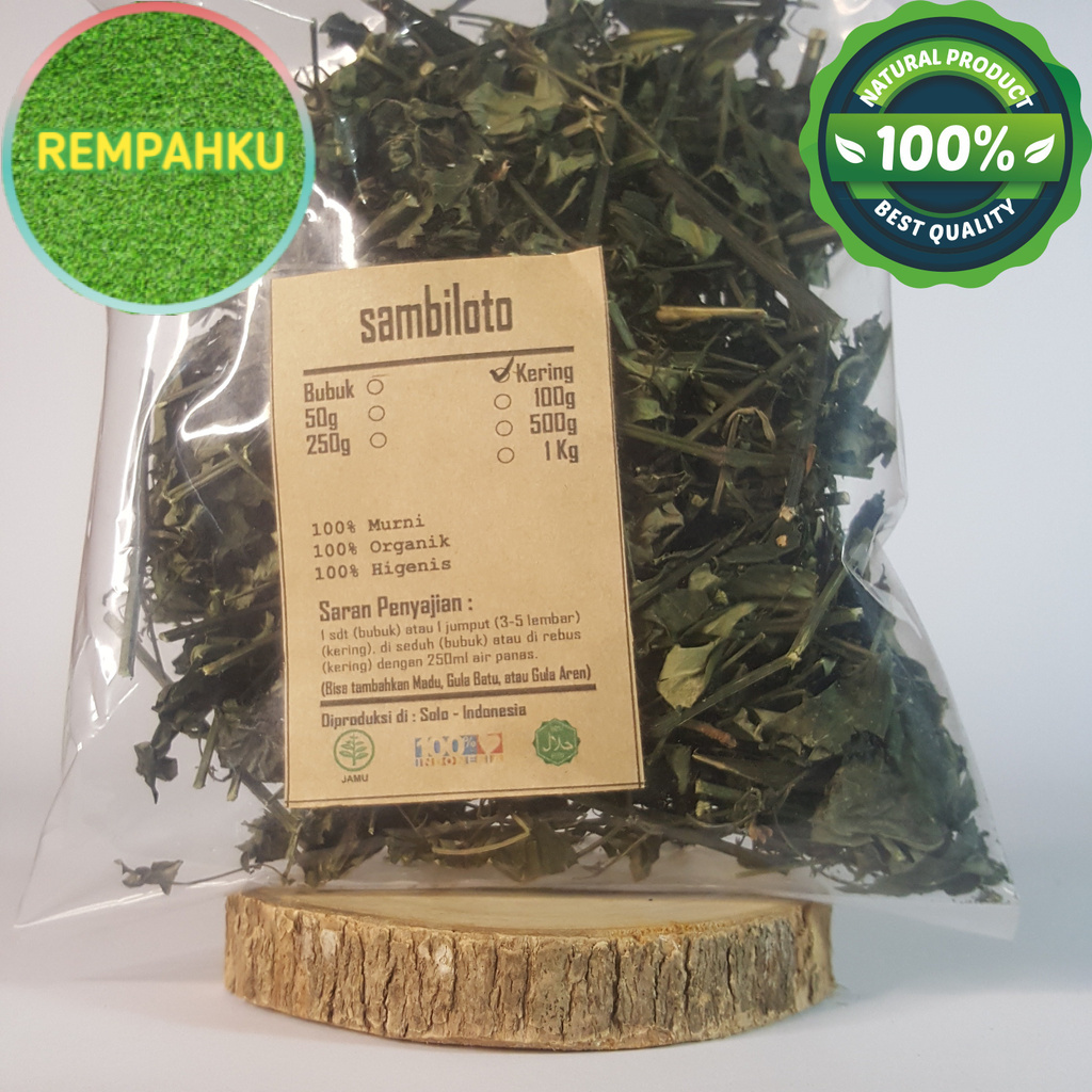 

SAMBILOTO / SAMBIROTO KERING 500 GRAM - Andrographis Paniculata