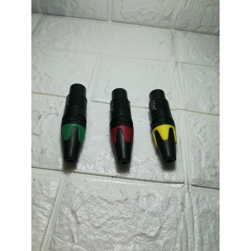 JACK CANON BETINA METAL HITAM TEMBAGA JACK MICROPHONE