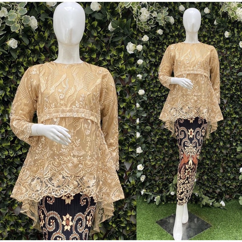 kebaya modren / kebaya wisuda / kebaya tunangan /kebaya gotik/ kebaya tulle kombinasi