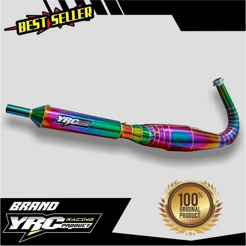 Knalpot yrc king kolong pyton rainbow rxking