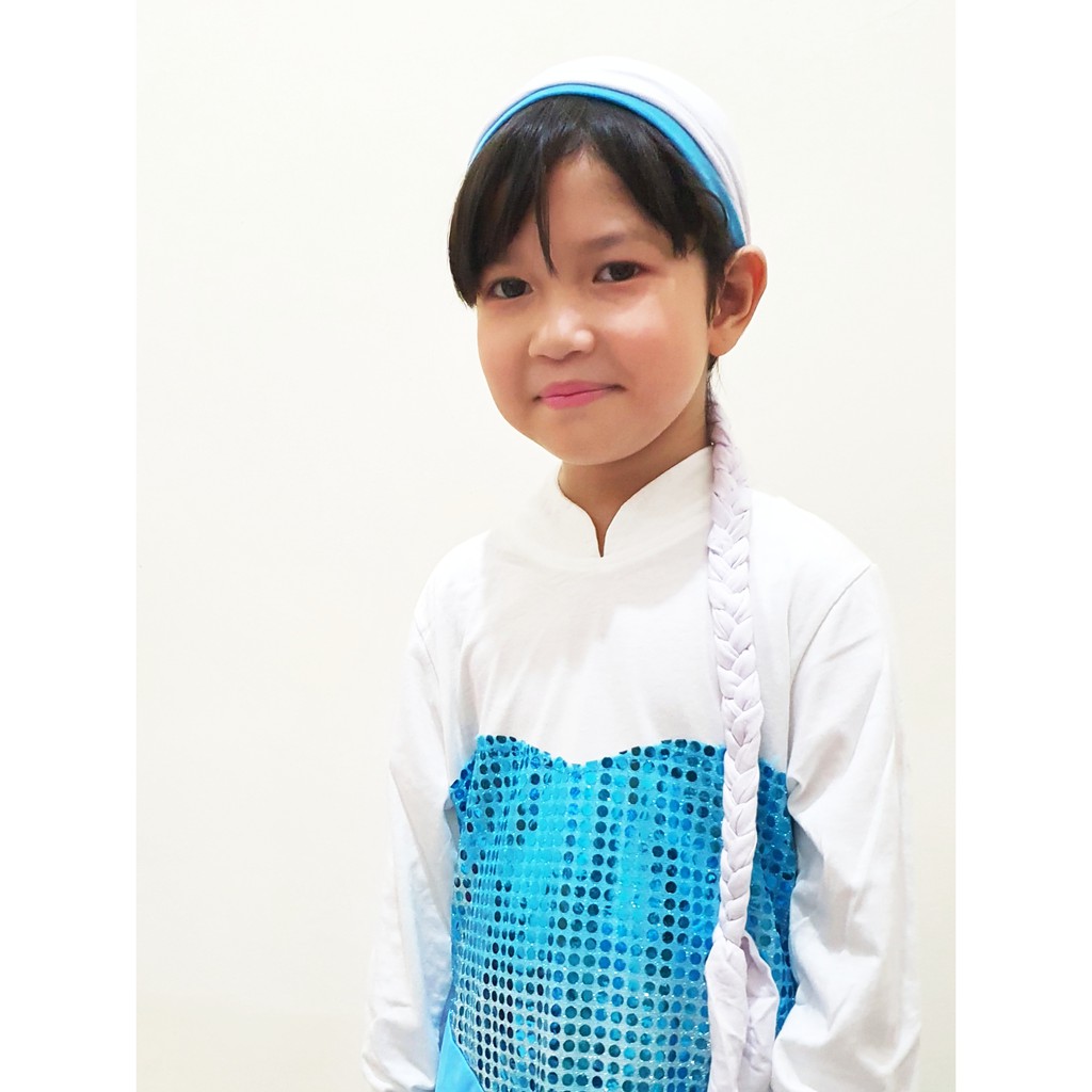 Gamis Anak Princess Elsa Frozen FREE Turban Pita