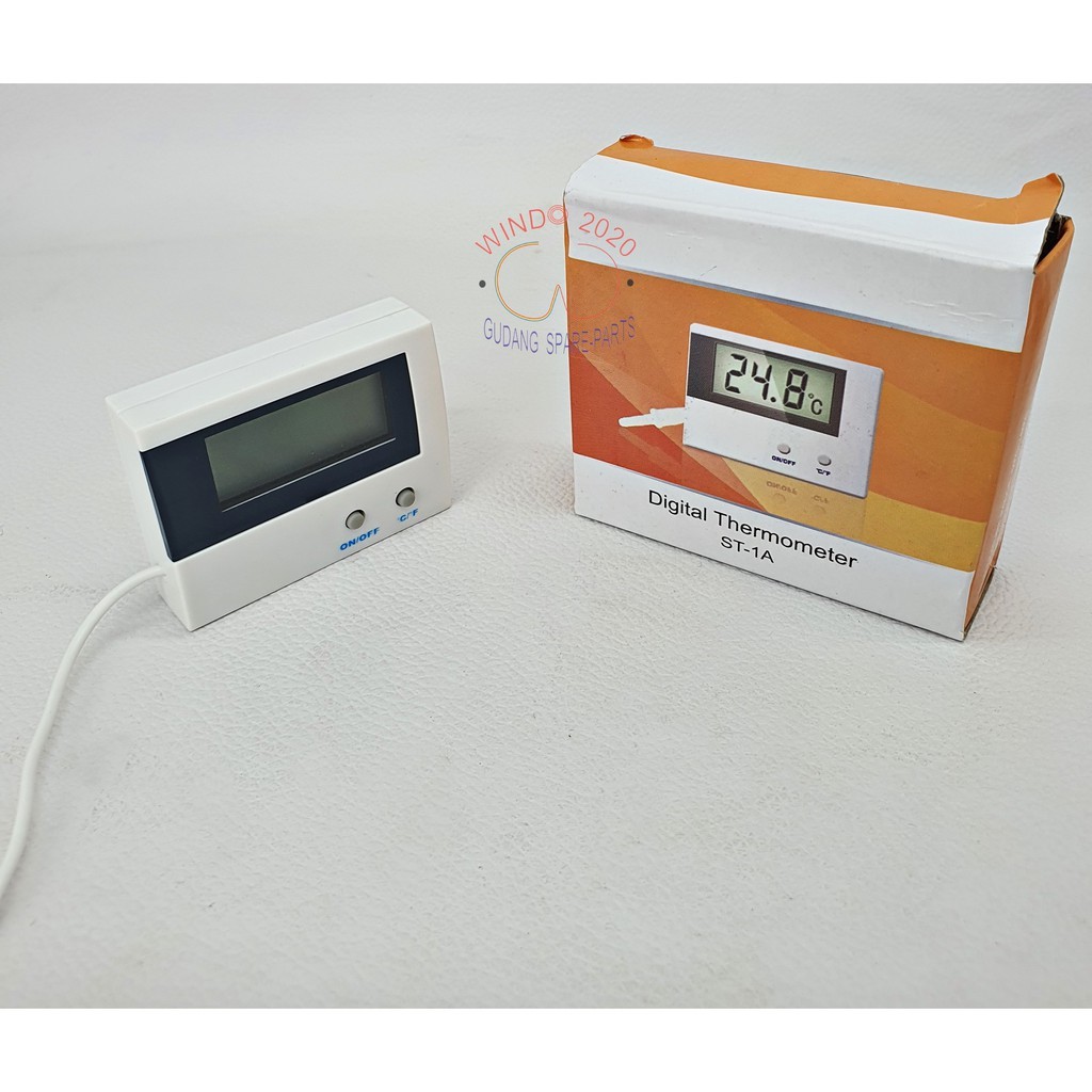 ALAT UKUR SUHU IN/OUT | PENGUKUR TEMPERATURE RUANGAN / AQUARIUM | DIGITAL THERMOMETER ELITEC ST-A1