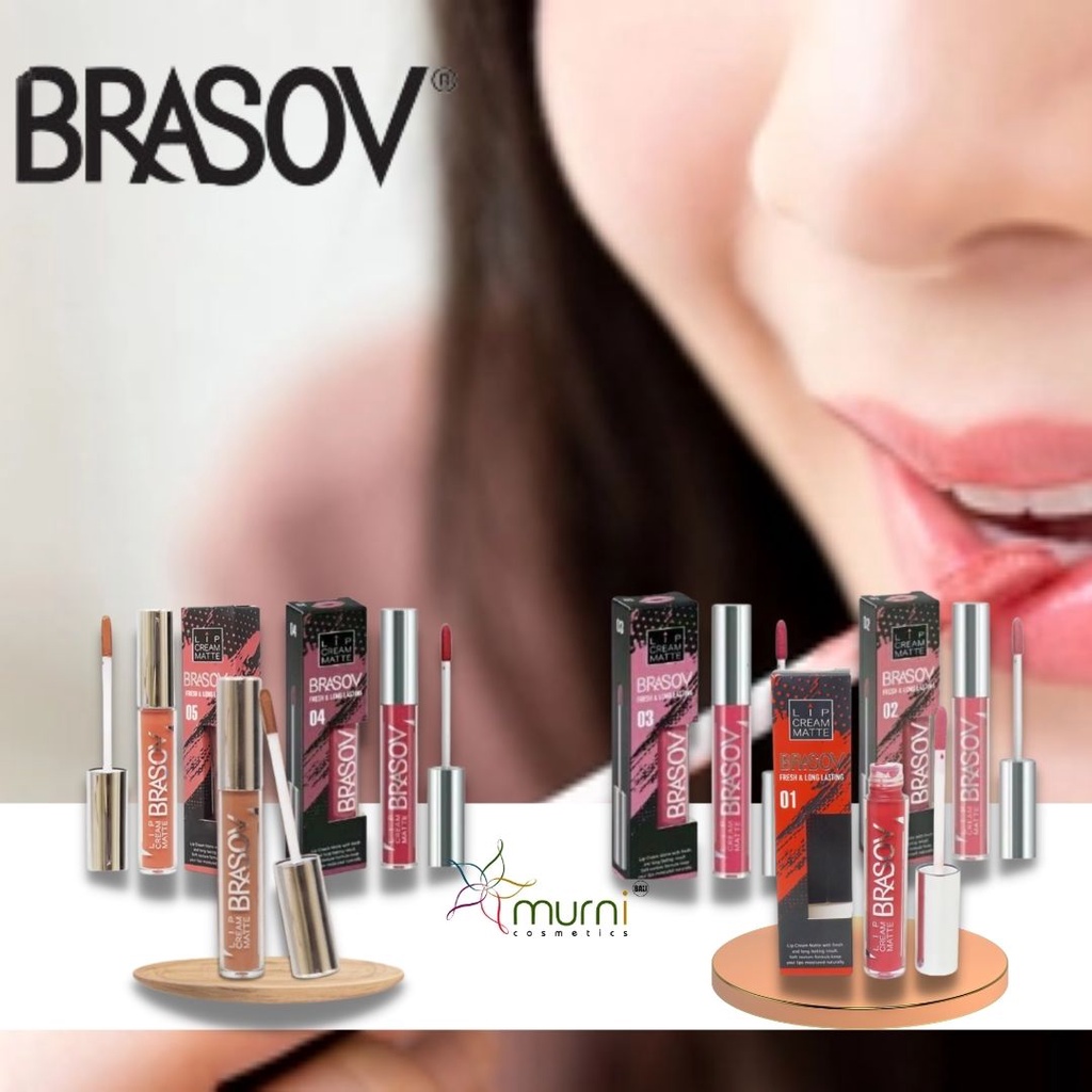 BRASOV LIP CREAM MATTE FRESH &amp; LONG LASTING 6g