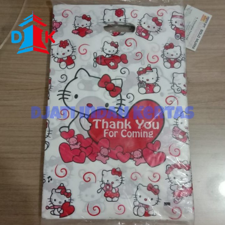 TERLARIS !!! Tas Plastik Olshop Cantik Hello Kitty / Plastik HDPE Uk 25 x 40