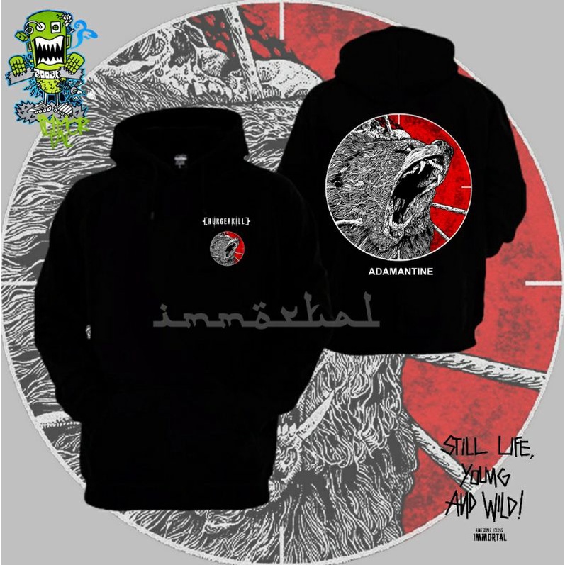 Jaket hoodie dewasa burgerkill