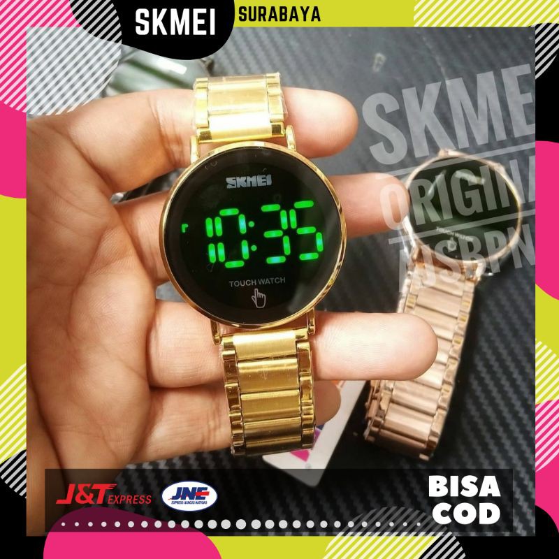 JAM TANGAN PRIA ANTI AIR SKMEI 1550 GOLD