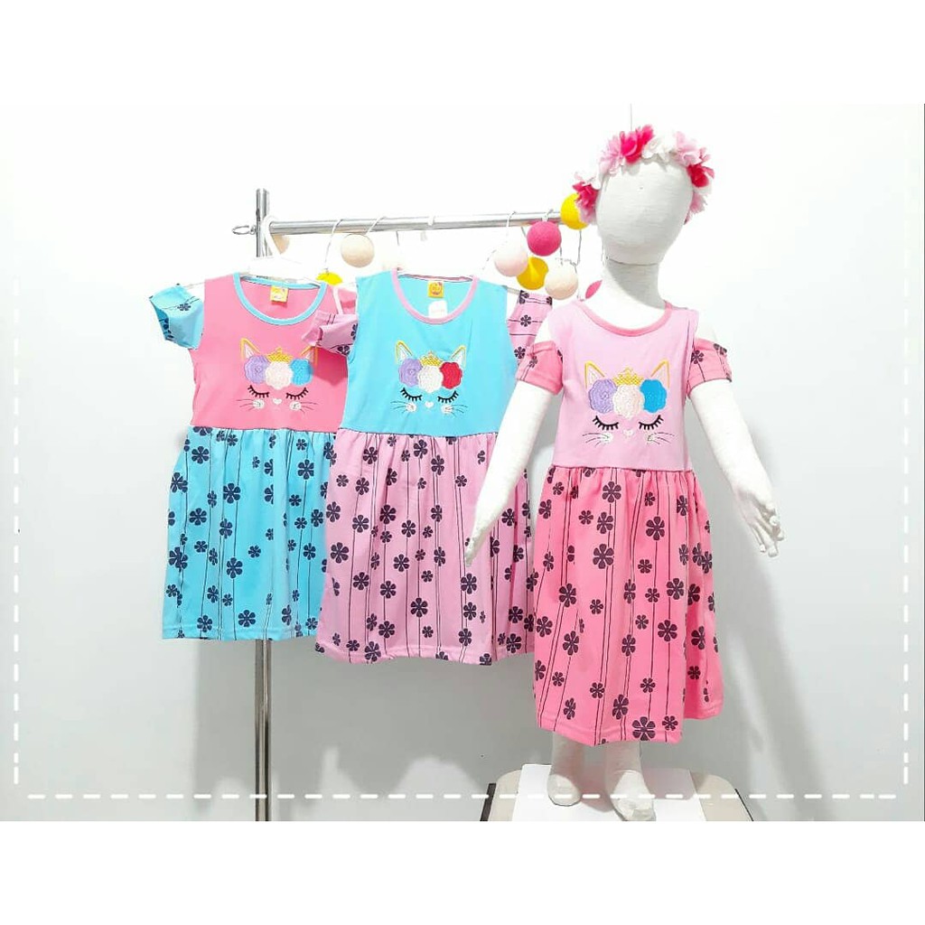 DASTER ANAK MURAH BORDIR GROSIR 3PCS SZ 468 (3-5THN)