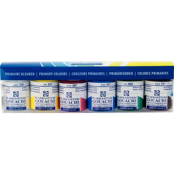 

talens Gouache Extra Fine Set Primary Colours 6 X 16 ml