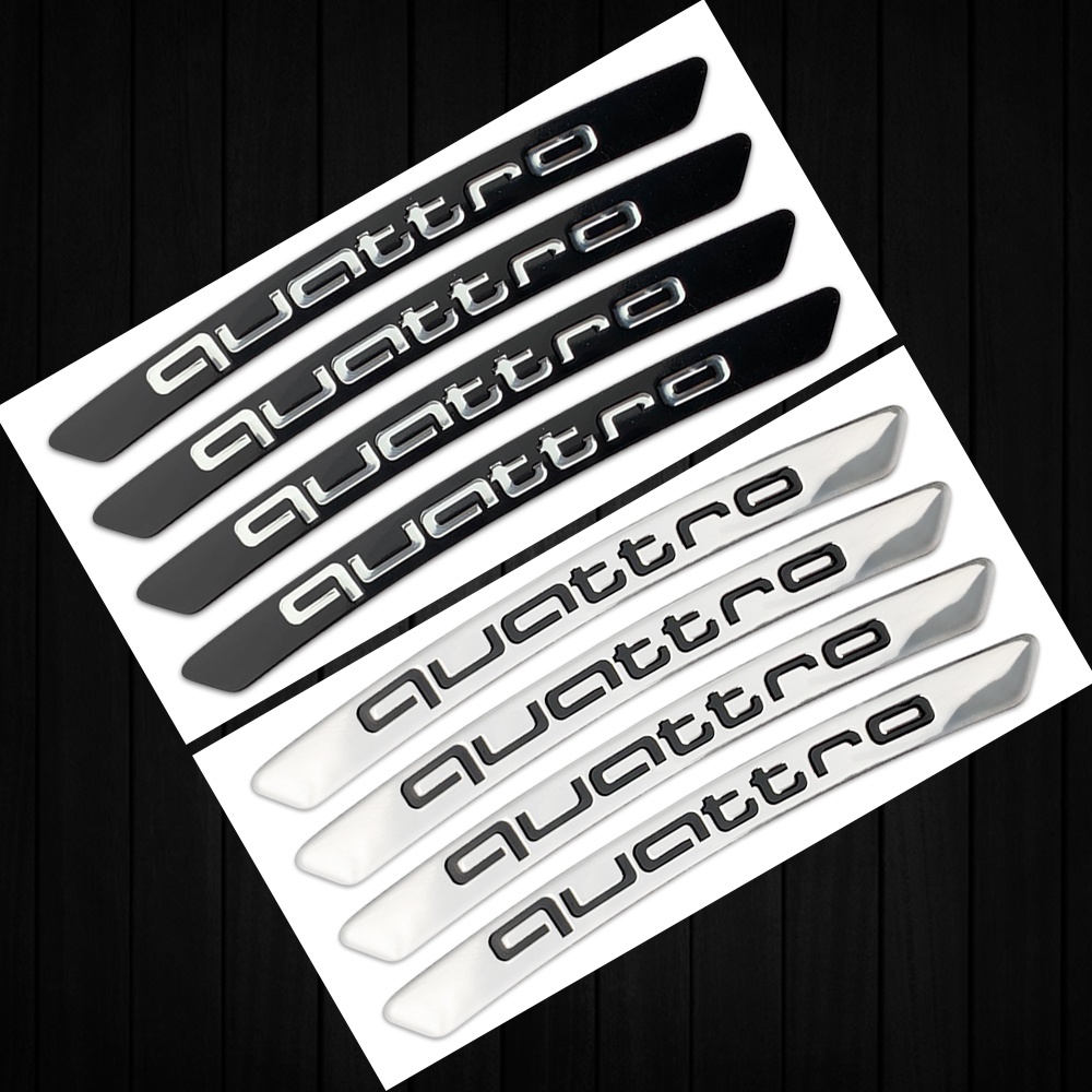 4 Pcs Sticker Dekorasi Velg Mobil Bahan Aluminum