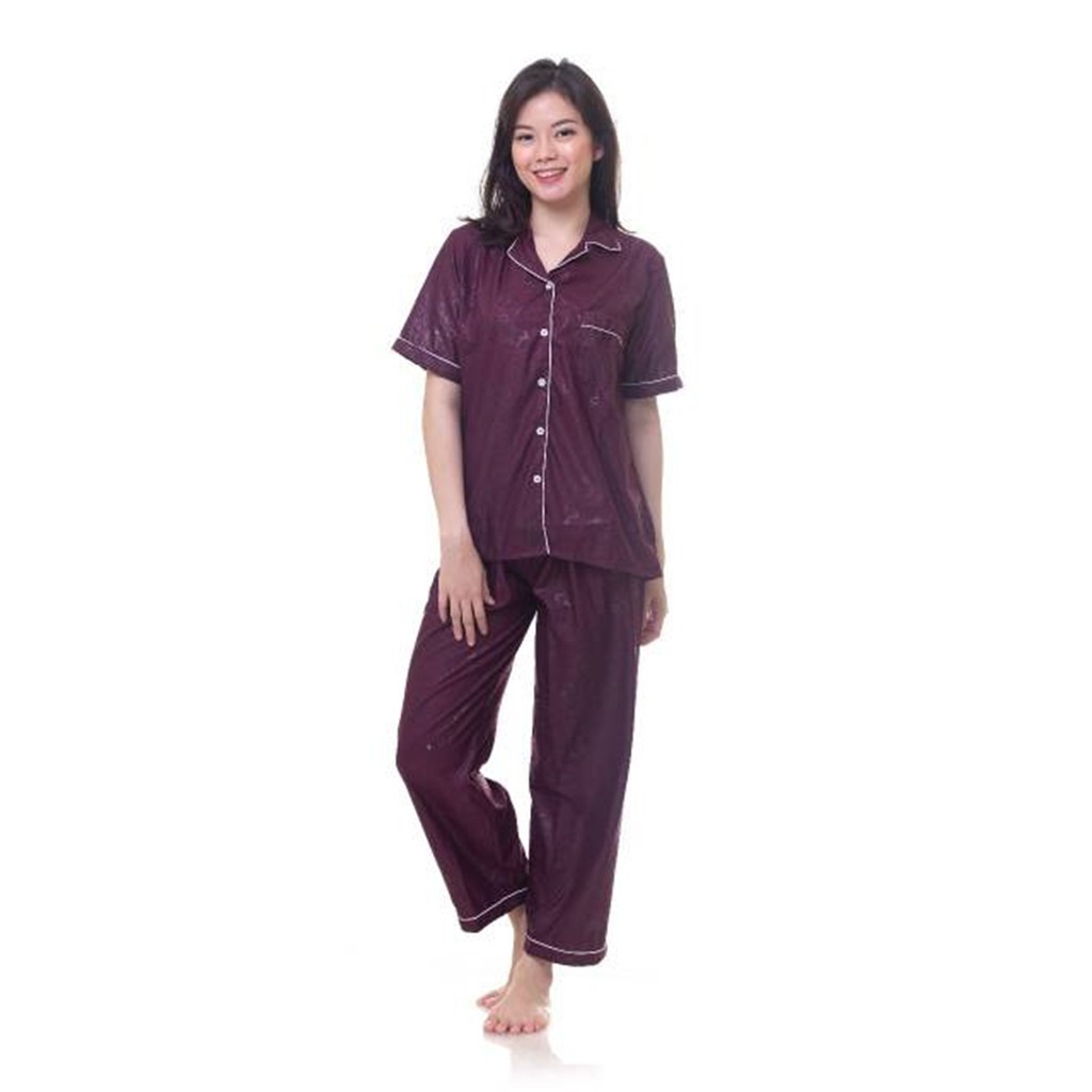 BAJU TIDUR ANAK DEWASA COWOK CEWEK KKIK / Piyama / Baju Tidur Unisex Polos Embos (Motif Timbul)