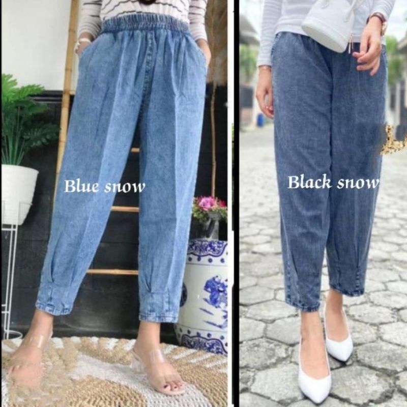 celana Baggy jeans wanita terbaru Ikado Baggy pants