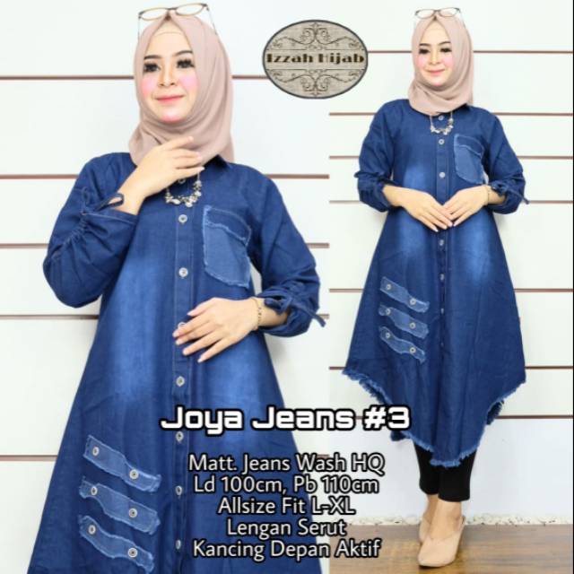 Tunik Jeans Joya Fendi Zolaqu Andara Tiara Maira Paris Rosela By Izzah