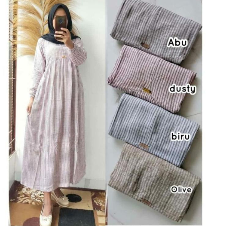 (SALE) MIDI DRESS//DRESS VANESA BY DELIVE//MIDI DRESS ANDIN//GAMIS RAYON//GAMIS DEWASA//DRESS ANDIN 