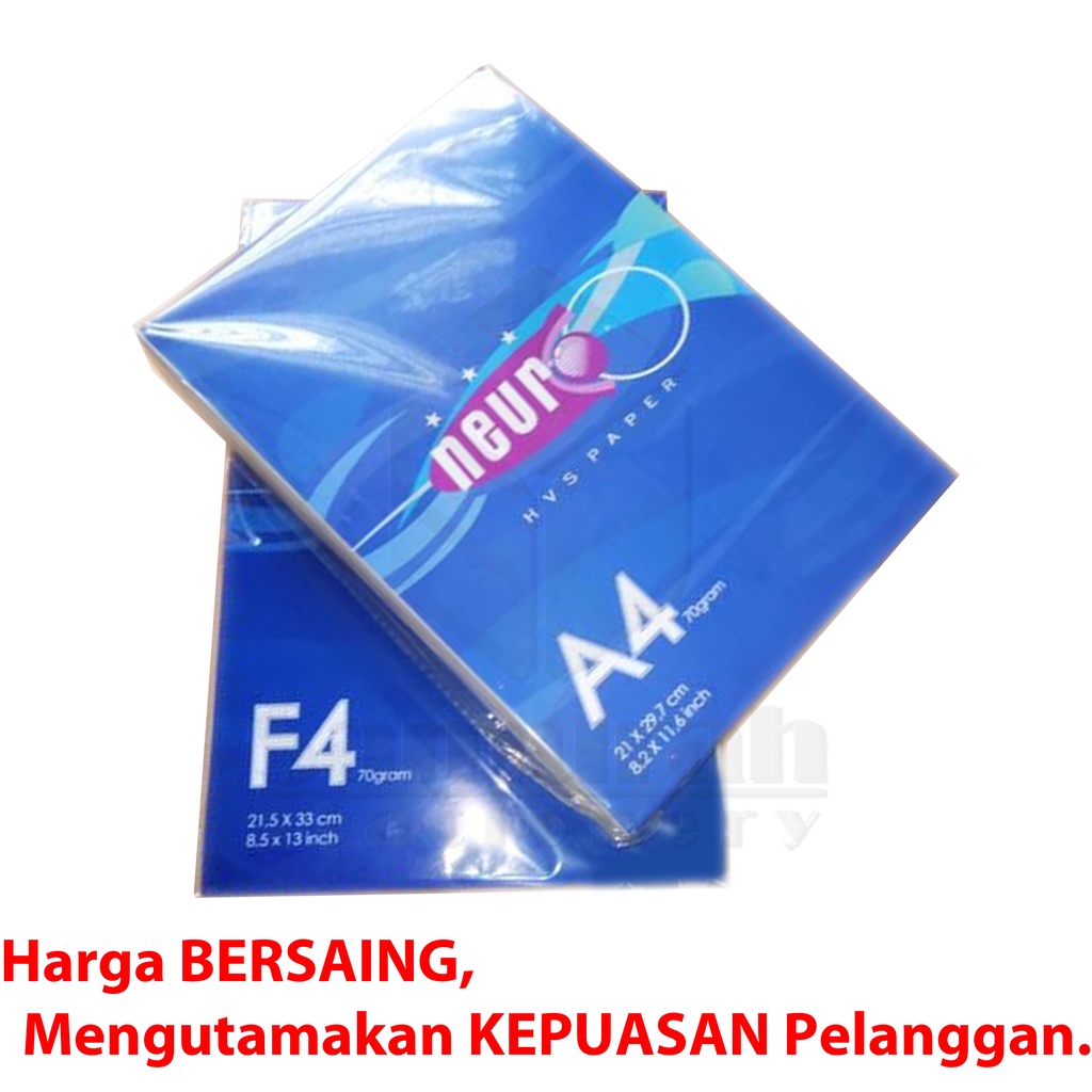 

H7Y Kertas Buram Neuro A4 Gramatur 50 gsm / Kertas Koran Polos A4 Merk Neuro Ukuran 210 x 297 mm /