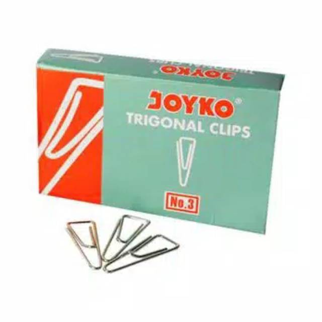 

Joyko Trigonal Clip / Paper Klip / Klip Penjepit Kertas No 3