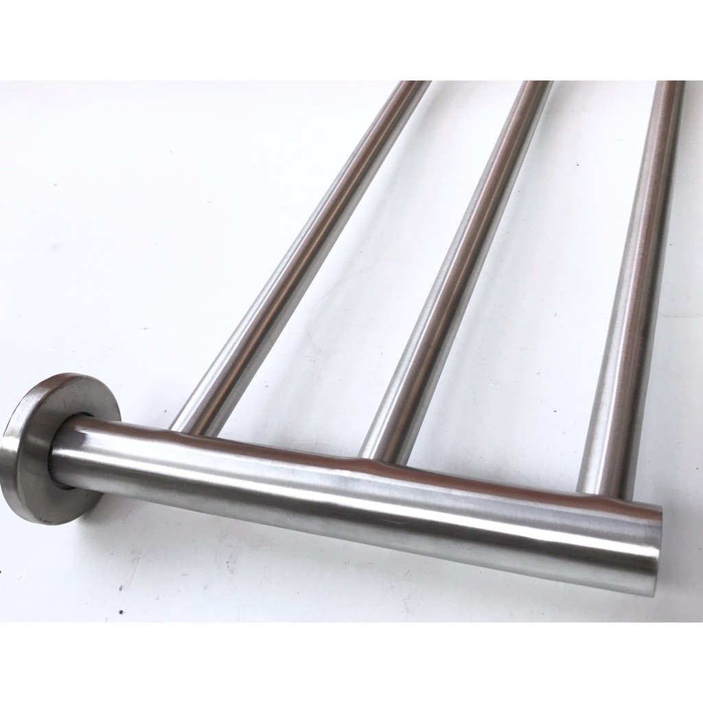 Rak Handuk Stainless 60 Cm 3 Susun 7083- Gantungan Towel Bar Tiga Baris Stenlis pipa Gede