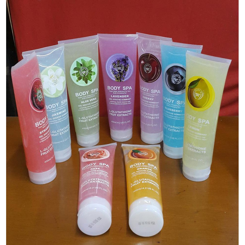 [BPOM] HANASUI BODY SPA 4 RASA | BODYSPA GEL PERONTOK DAKI + COLLAGEN