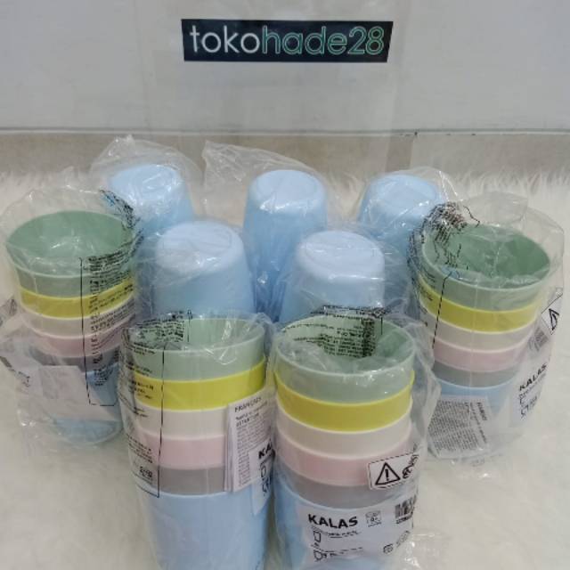  Gelas  Plastik  Warna Pastel Aman untuk  Bayi dan Anak Kecil 