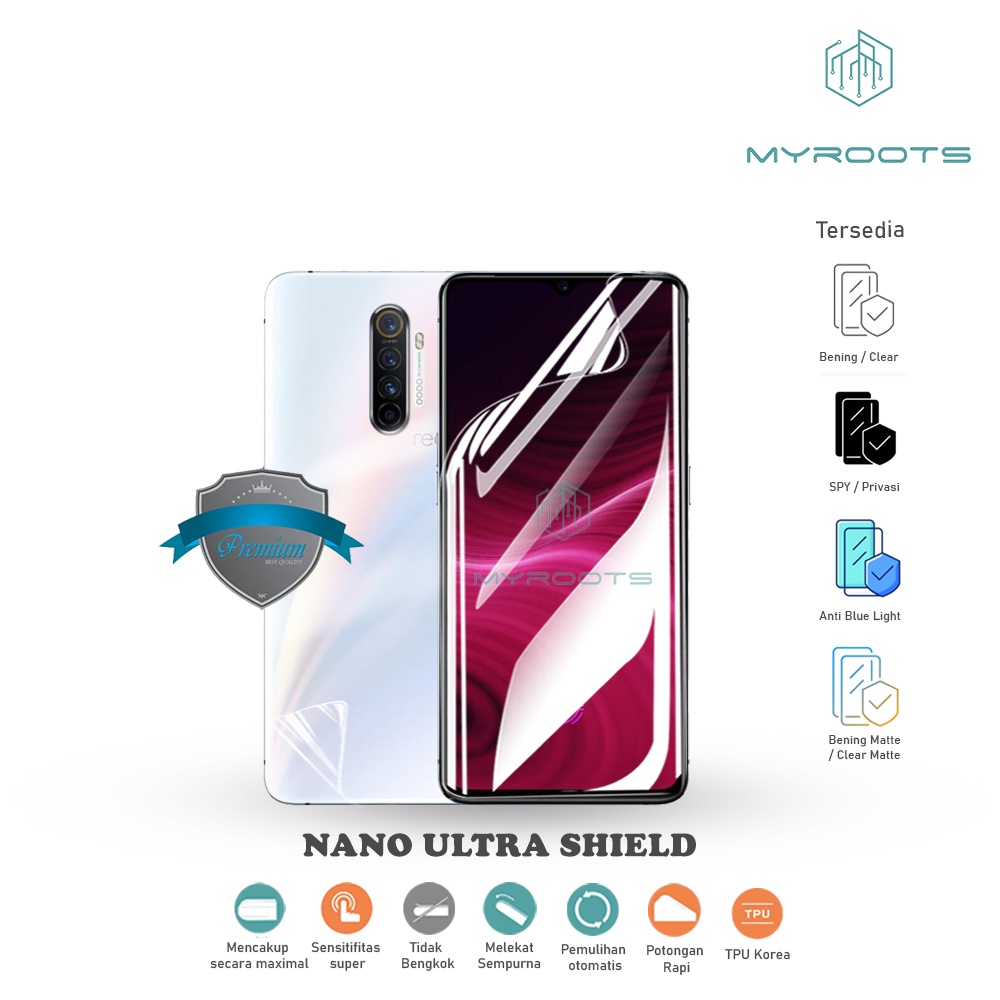 ANTI GORES JELLY HYDROGEL REALME X2 PRO FULL - DEPAN - BELAKANG SCREEN GUARD PROTECTOR LOGON