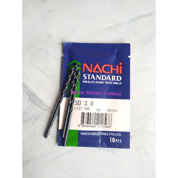 NACHI 3 MM Mata Bor Besi Drill Bit HSS 3MM