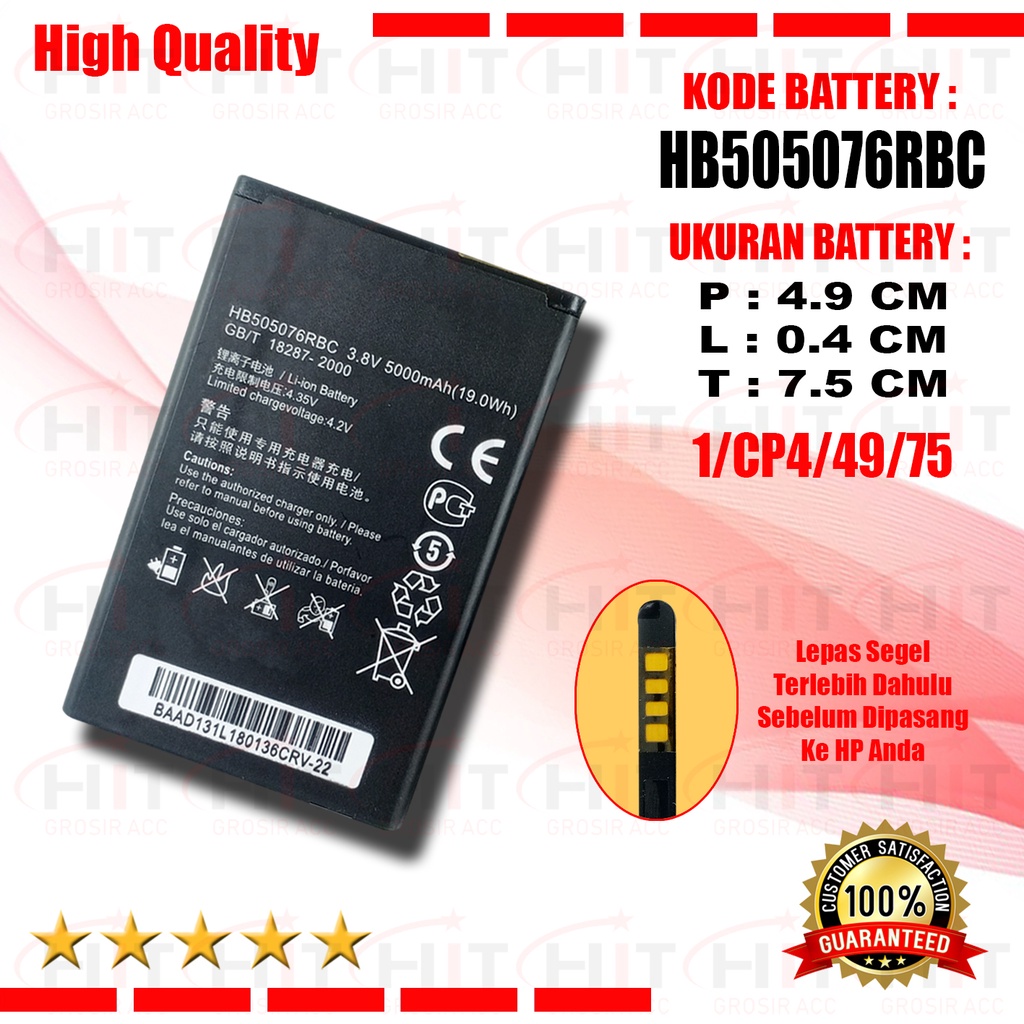 Battery Baterai HB505076RBC For Huawei Y3 II Y3II-U22 G606 G610 G610S