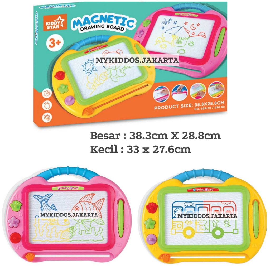 

Kiddy Star Magnetic Drawing Board / Papan Tulis Menggambar Anak