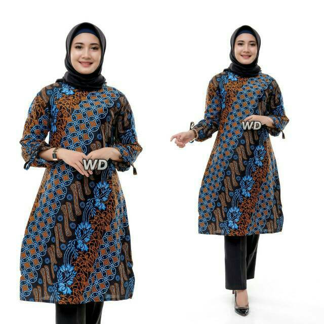  Baju  batik tunik  randoom Shopee  Indonesia