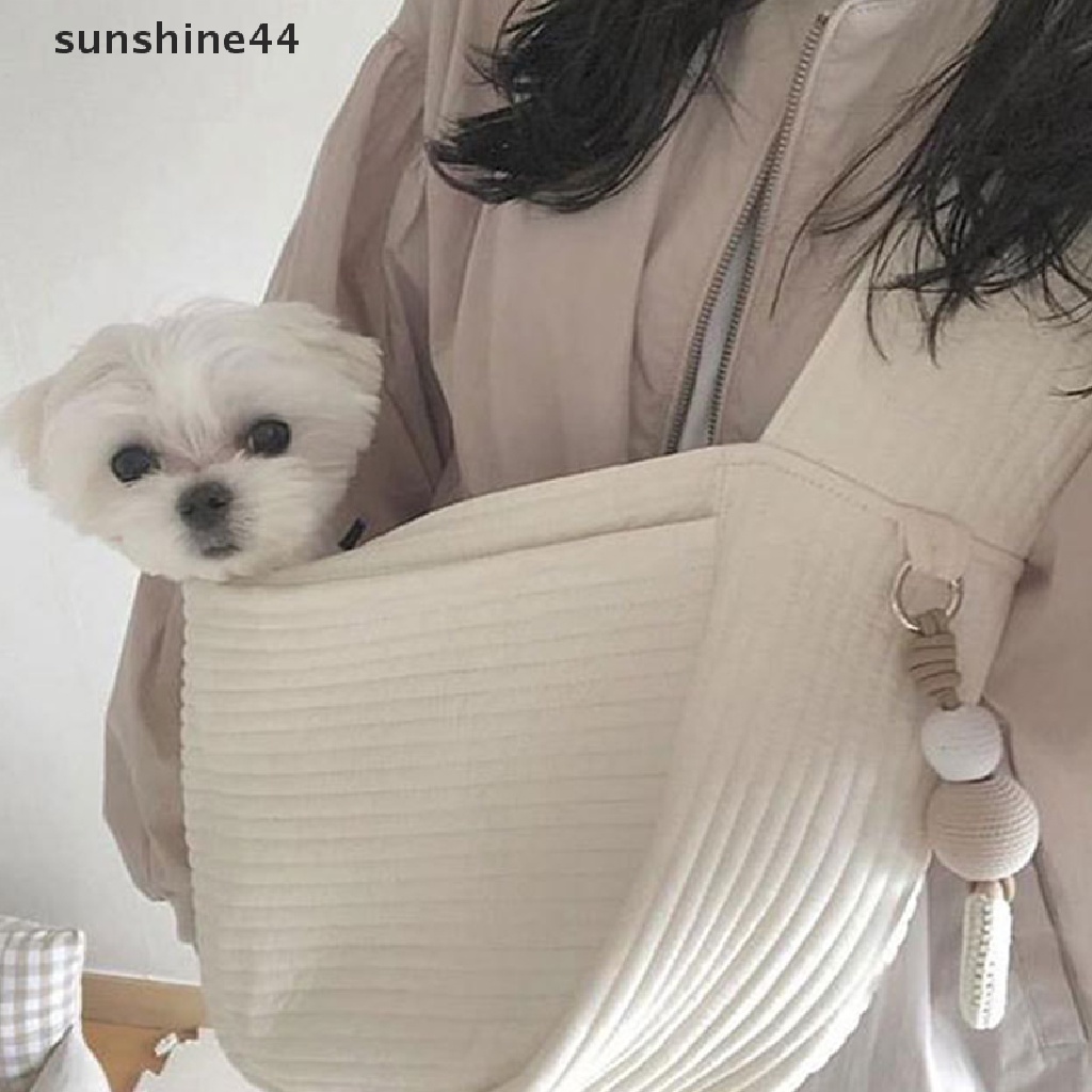 Sunshine Tas Handbag / Bahu / Selempang Travel Bahan Kanvas Untuk Membawa Anjing / Kucing