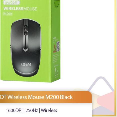 ➵ ROBOT Wireless Mouse M200 Black ➣