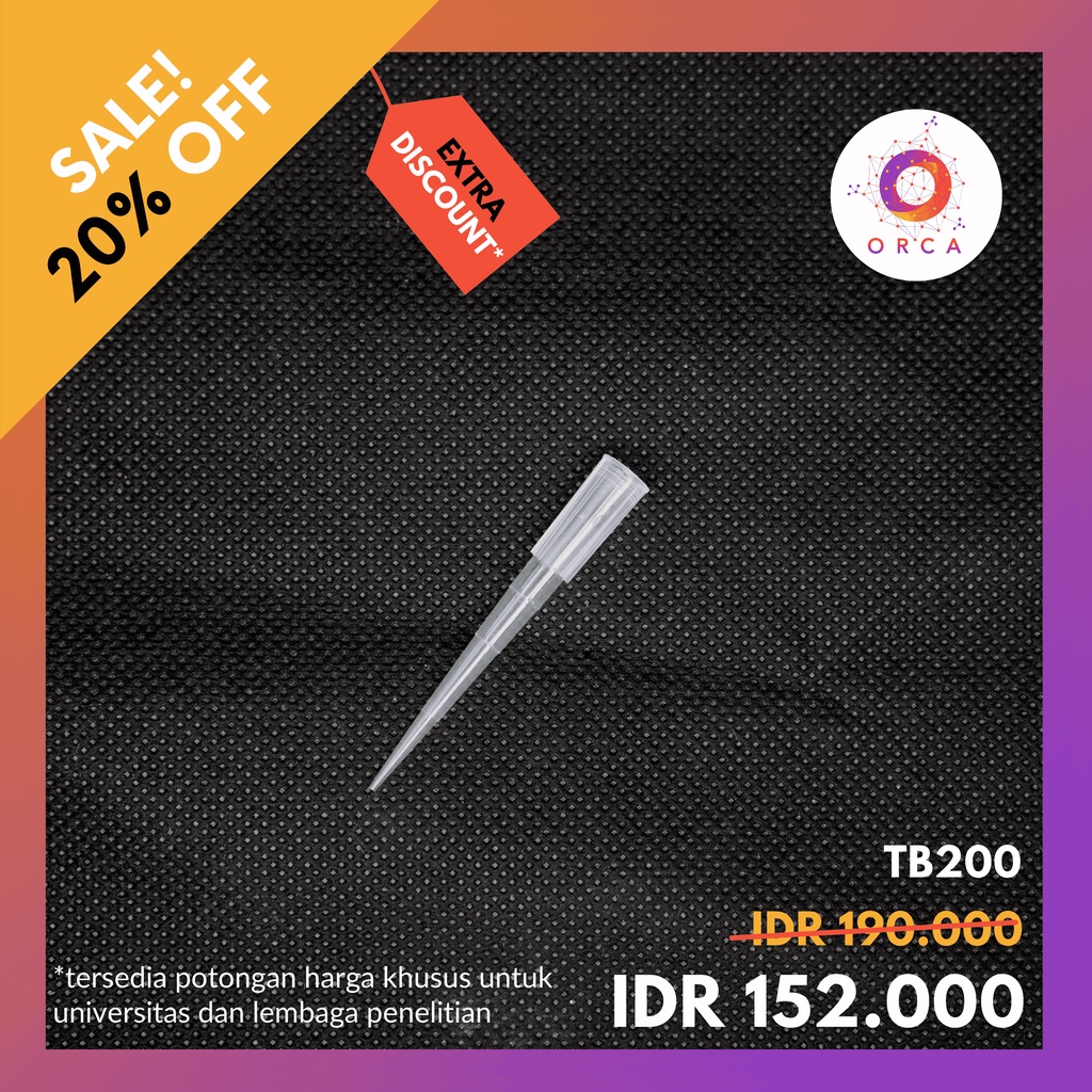 Micropipette Tips 200 ul Bulk - Steril - Mikropipet Pipette Pipet Tips