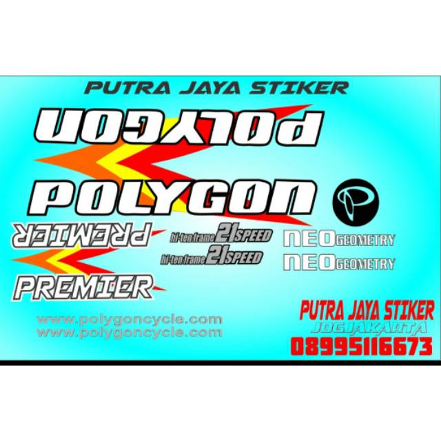 Decal stiker POLYGON PREMIER . NEO GEOMETRY . MODEL LAMA
