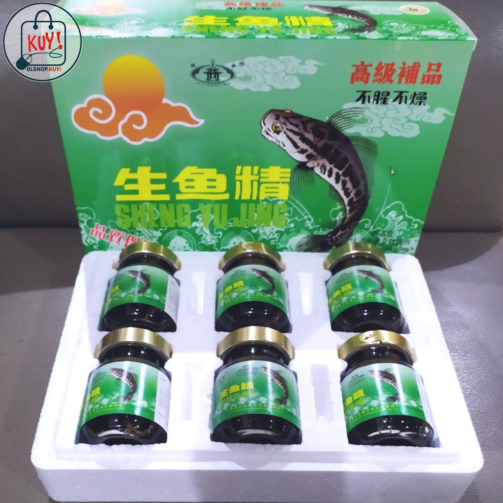 SHENG YU JING 6 BOTOL @70ml (1 BOX) / SARIPATI IKAN GABUS / EKSTRAK IKAN KUTUK CAIR / IKAN HARUAN
