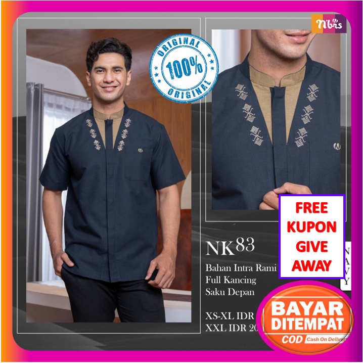 Koko Nibras Dewasa Lengan Pendek Terbaru 2021 Promo Diskon Ori Original Baju Koko Pria Dewasa Modern