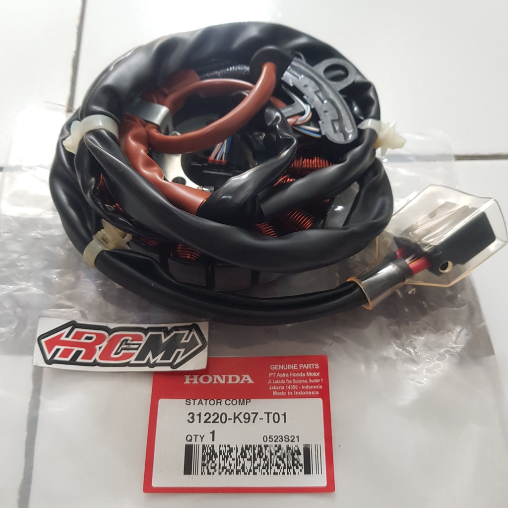 SPULL ASSY PCX SPOL SEPUL RADIATOR DINAMO STATOR COMP PCX ORIGINAL ORI HONDA HGP ASLI AHM 31220-K97-T01