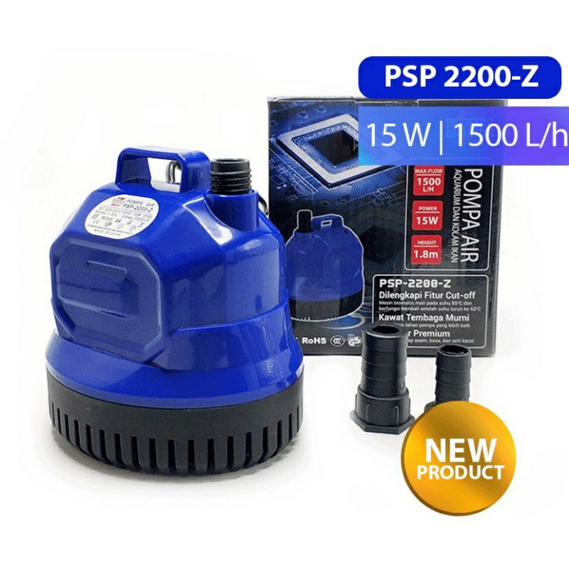 KANDILA PSP 2200-Z 15W FILTER POMPA AIR CELUP KOLAM IKAN AQUARIUM