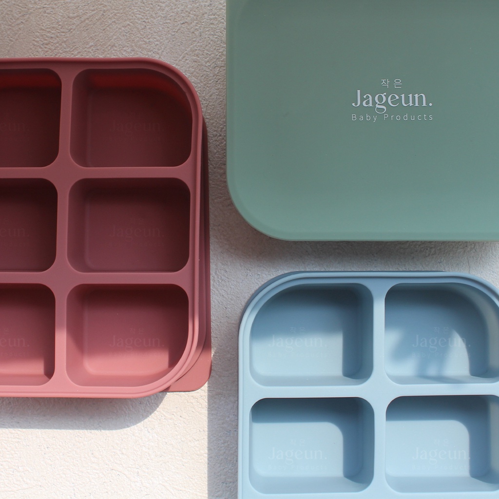 JAGEUN Premium Silicone Food Container Cube &amp; Freezer Tray | Storage Tempat Beku Mpasi Bayi