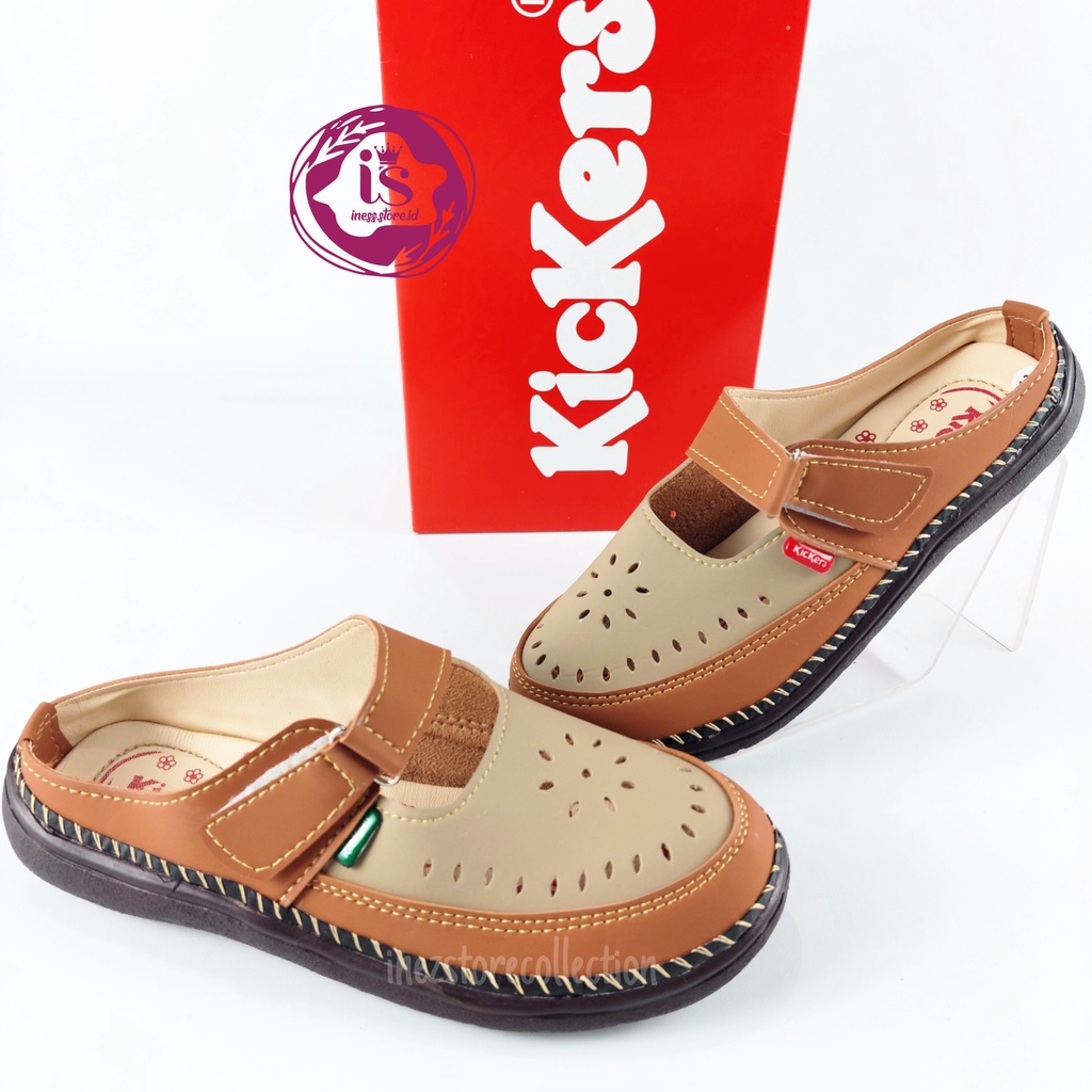 Sandal Wanita Slip On Kickers Terbaru SL09 Murah Harga Grosir