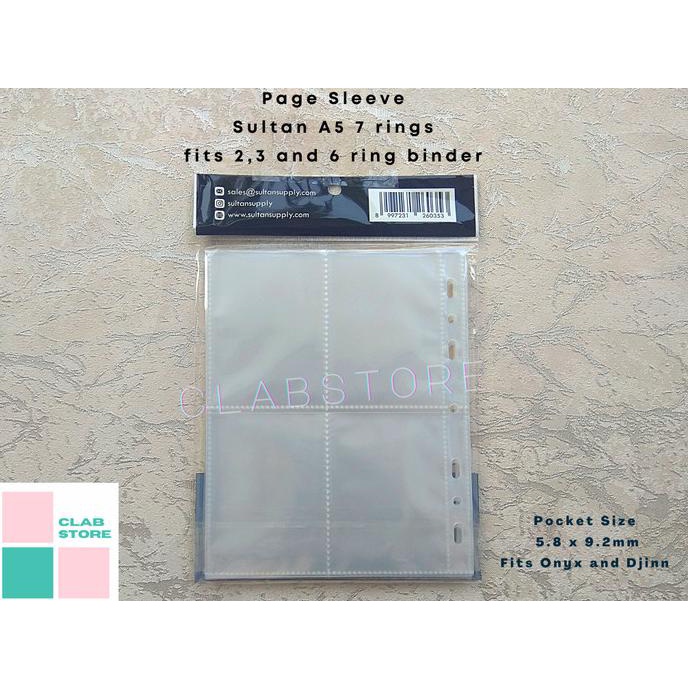 

Sultan A5 4P 8P Page Binder 4 Pocket Ring Album Kpop Sleeve Binder