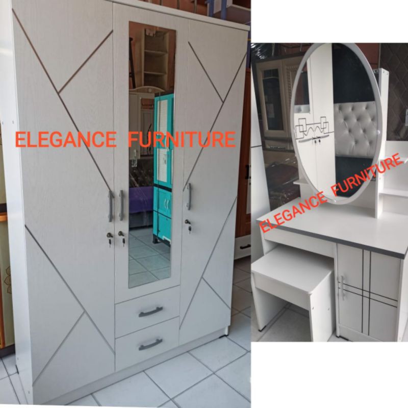 Kamar Set Lemari 3 Pintu Meja Rias Pekanbaru saja