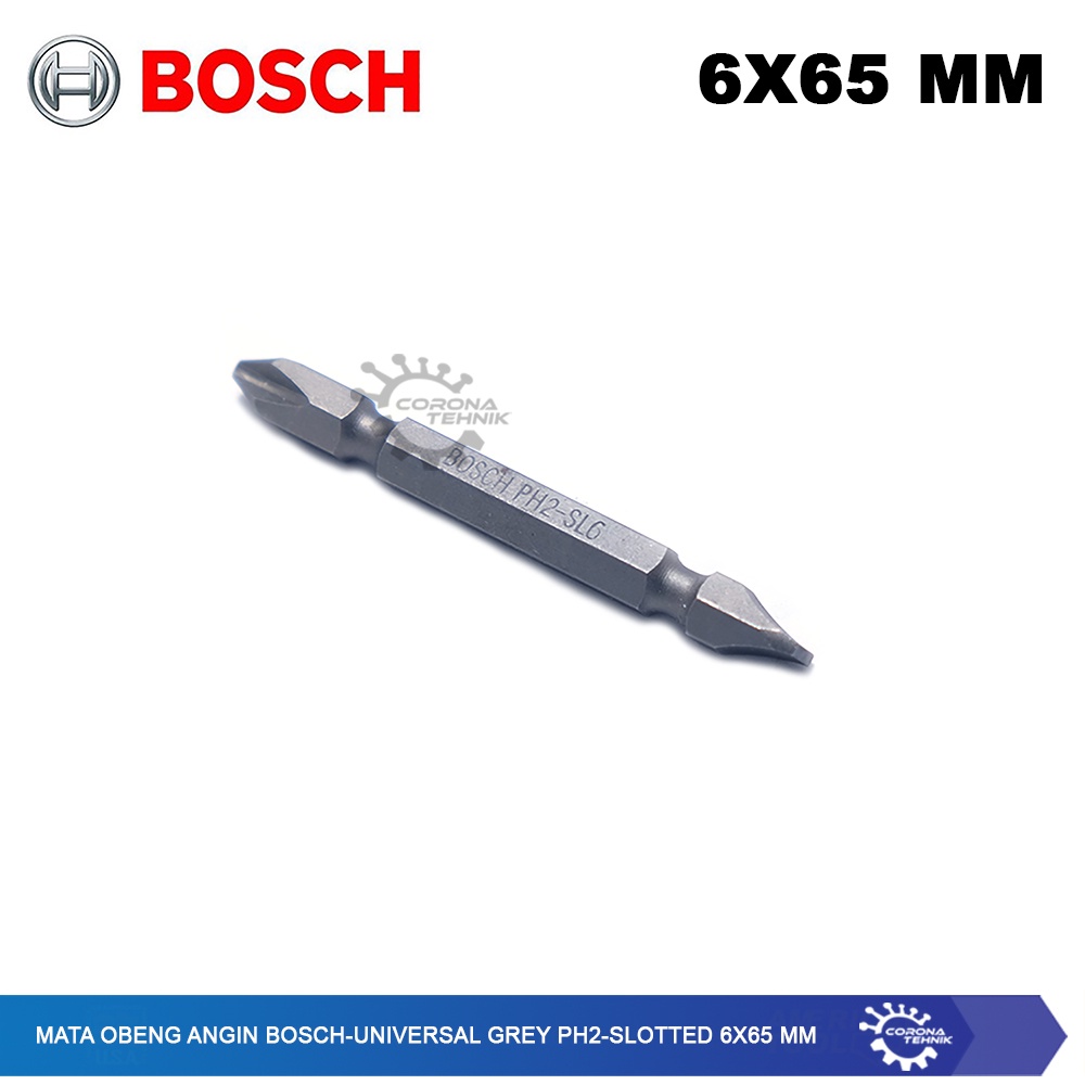 Universal Grey PH2-Slotted 6x65 mm - Mata Obeng Angin Bosch