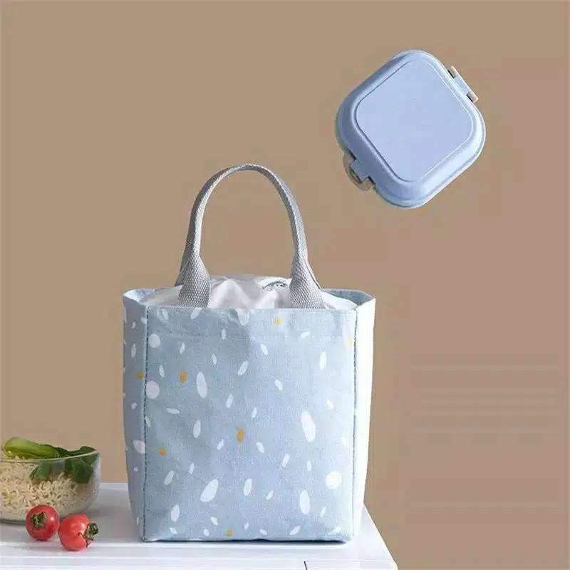 Tas Bekal Dilengkapi Dengan Aluminum Foil Dan Kantong Serut / Lunch Bag