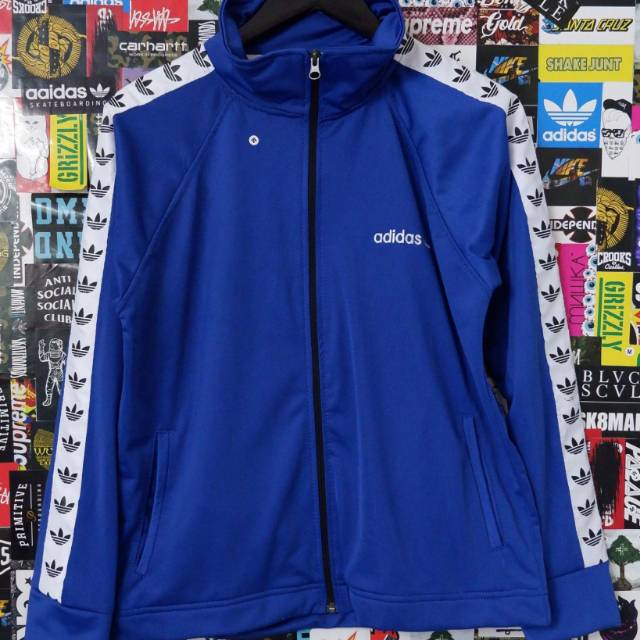 Jaket sweater pria wanita tractop adidas stussy premium /jaket distro murah