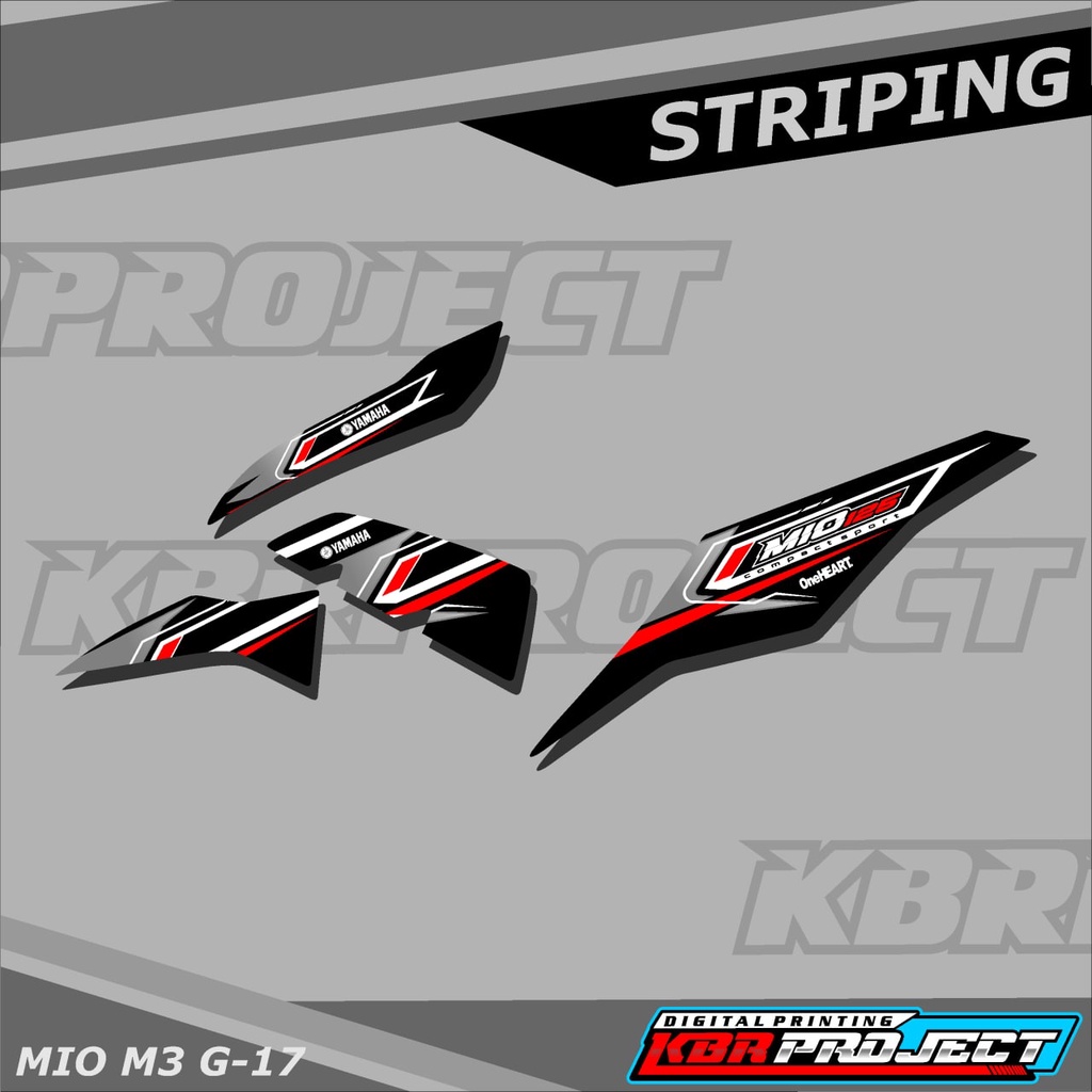 [COD] Stiker MIO M3 variasi Racing sticker motor YAMAHA MIO M3 G.17 HOLOGRAM TRANSPARAN